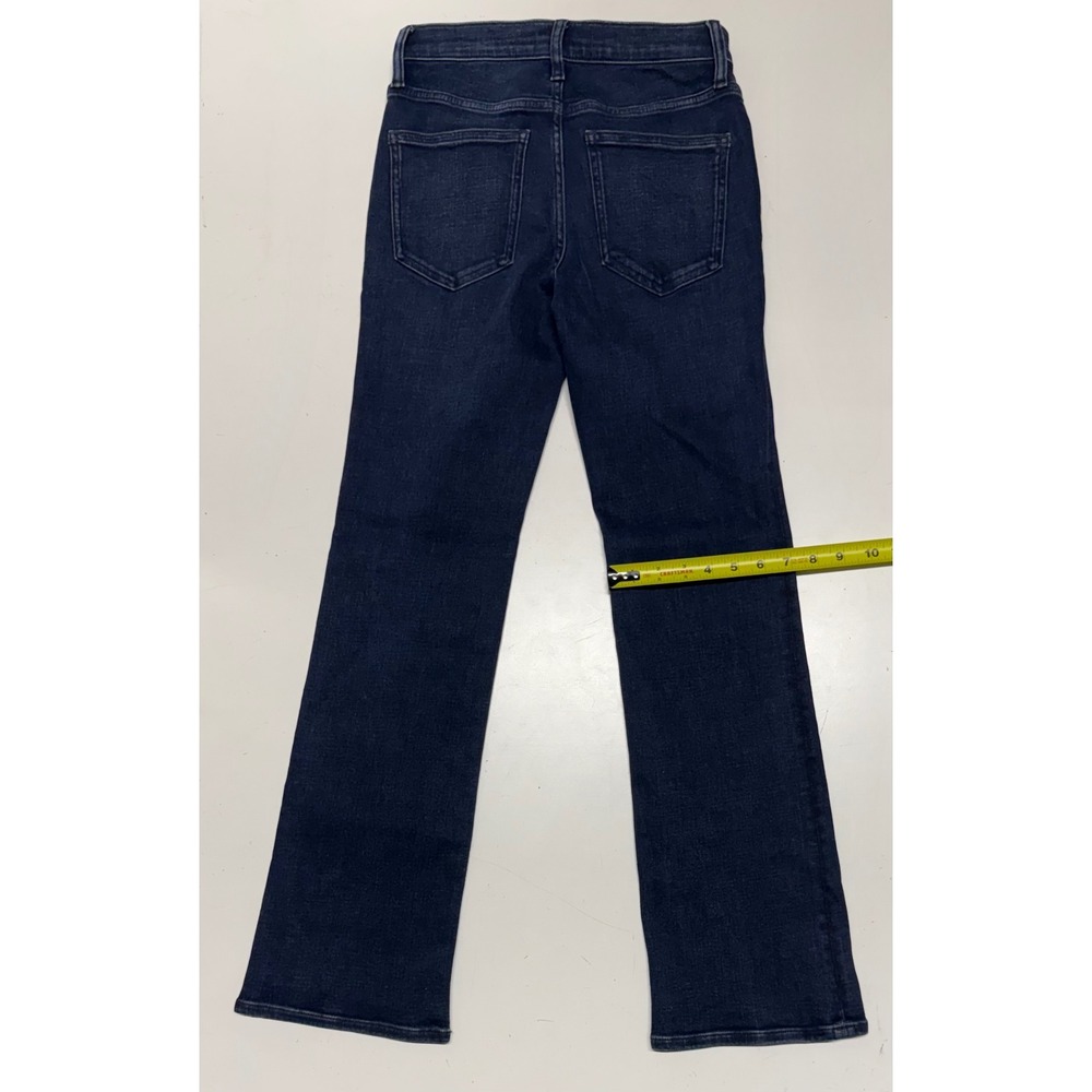 Madewell Kick Out Full-Length Jeans Dark Indigo Mid Rise W 25P NR945 - Picture 5 of 6